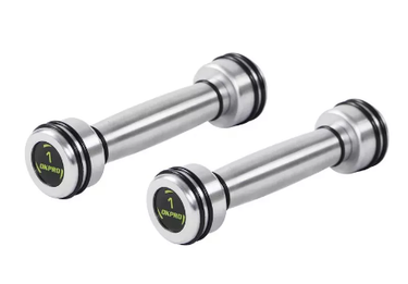 1441 Fitness Hard Chrome Dumbbells Set with Pillar Rack - 1 Kg to 10 Kg